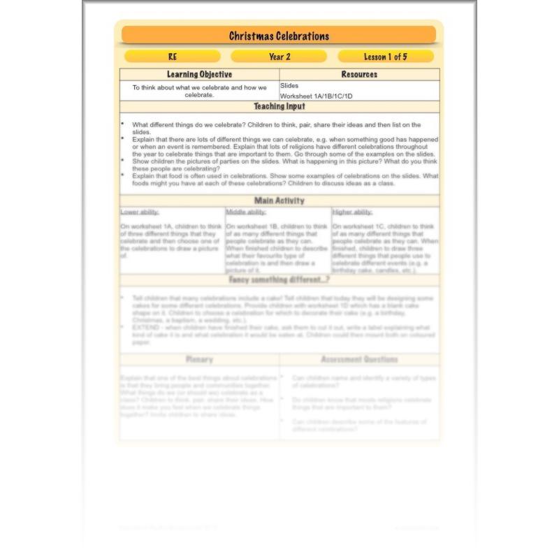 PlanBee Christmas Around the World KS1 RE Lessons by PlanBee