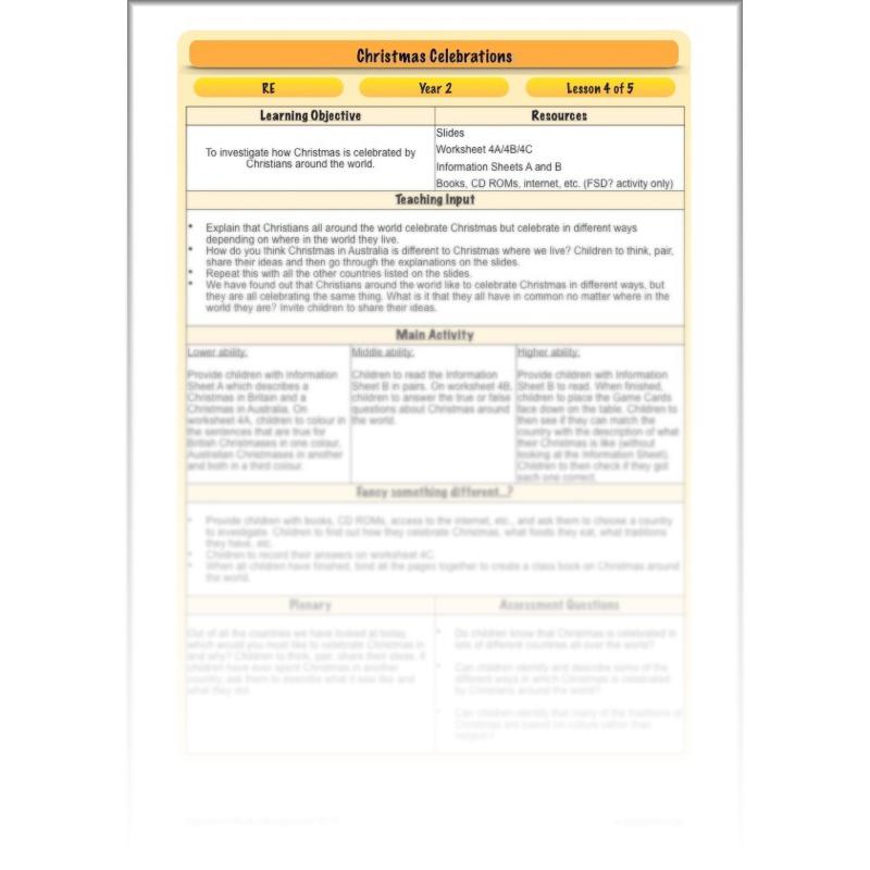 PlanBee Christmas Around the World KS1 RE Lessons by PlanBee