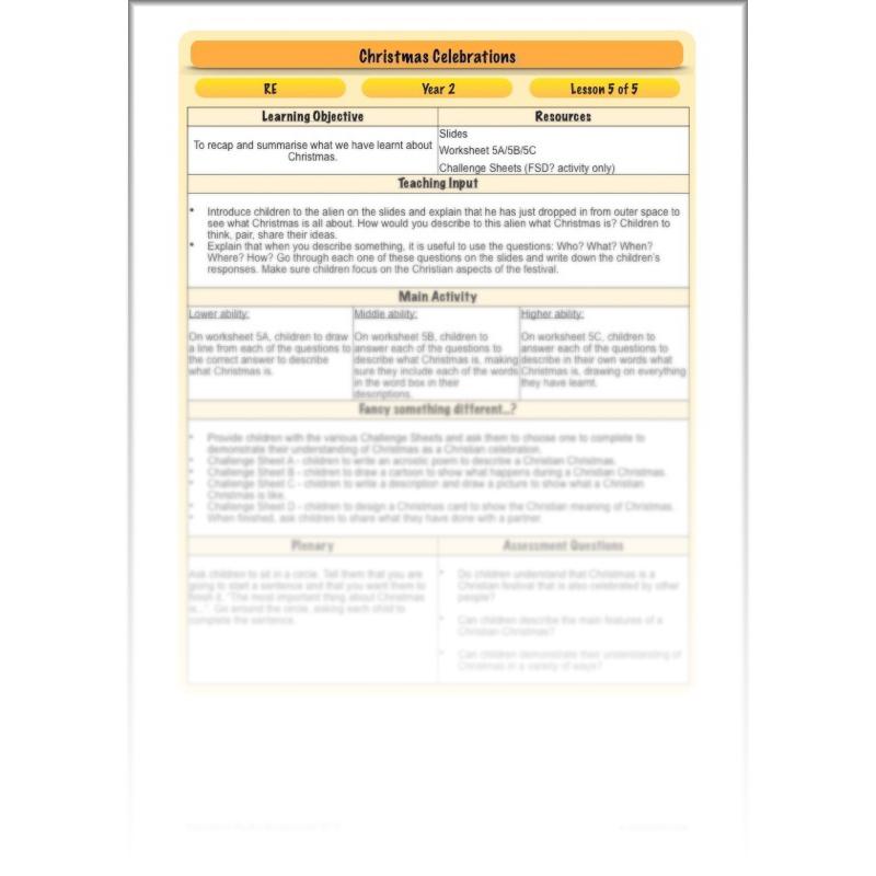 PlanBee Christmas Around the World KS1 RE Lessons by PlanBee