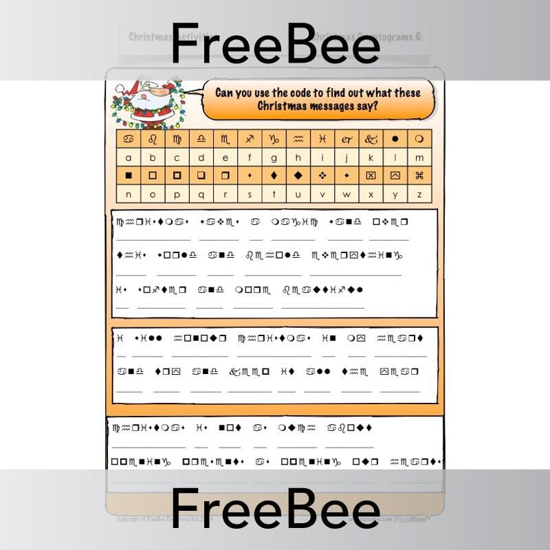 Free Christmas Maths Code Breaker KS2 | PlanBee FreeBees