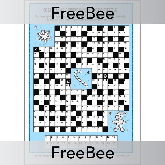 Free Christmas Code Breaker Puzzle for KS2 by PlanBee free-christmas-code-breaker-puzzle-for-ks2-by-planbee