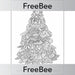 PlanBee Free Christmas Colouring Pages | PlanBee