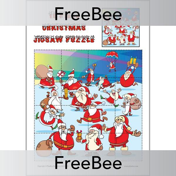 Printable Free Christmas Jigsaw Puzzles by PlanBee