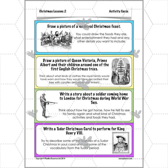 PlanBee Christmas traditions and origins: Upper KS2 lesson planning