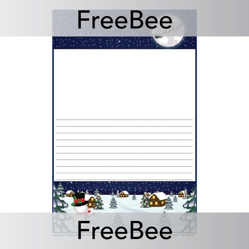 PlanBee Christmas Writing Frames | PlanBee FreeBees