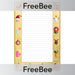Free Printable Christmas Page Border by PlanBee