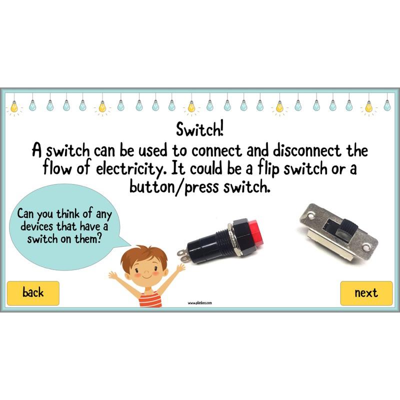 PlanBee Electricity Year 4 Science lessons: Circuits and Conductors