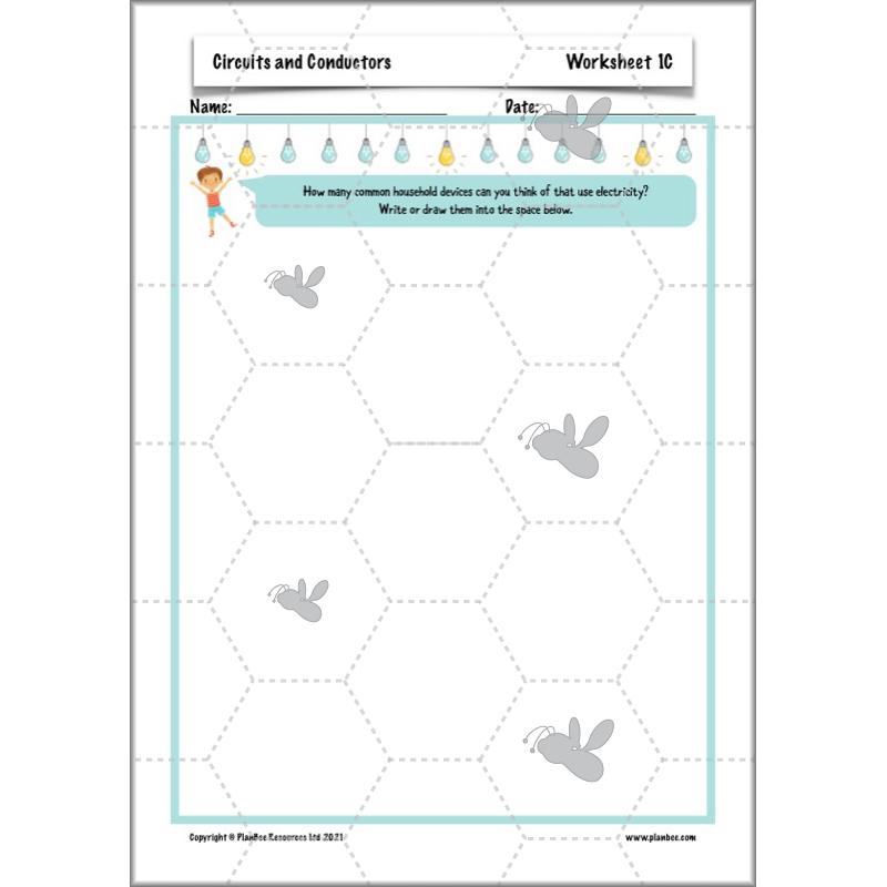PlanBee Electricity Year 4 Science lessons: Circuits and Conductors