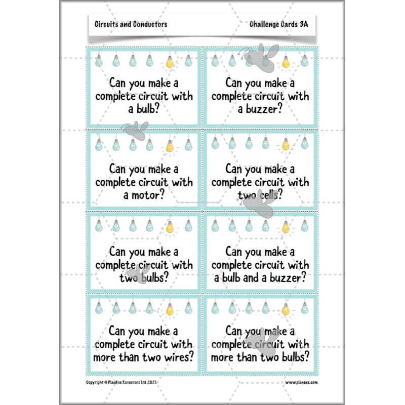 PlanBee Electricity Year 4 Science lessons: Circuits and Conductors