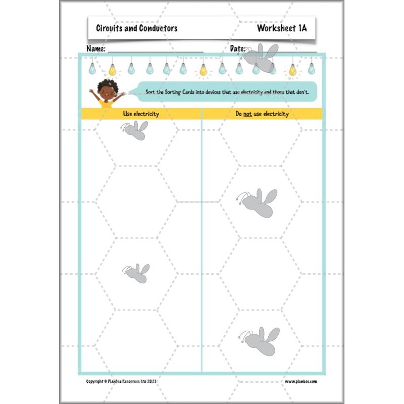 PlanBee Electricity Year 4 Science lessons: Circuits and Conductors