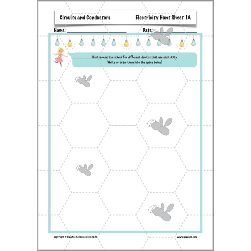 PlanBee Electricity Year 4 Science lessons: Circuits and Conductors