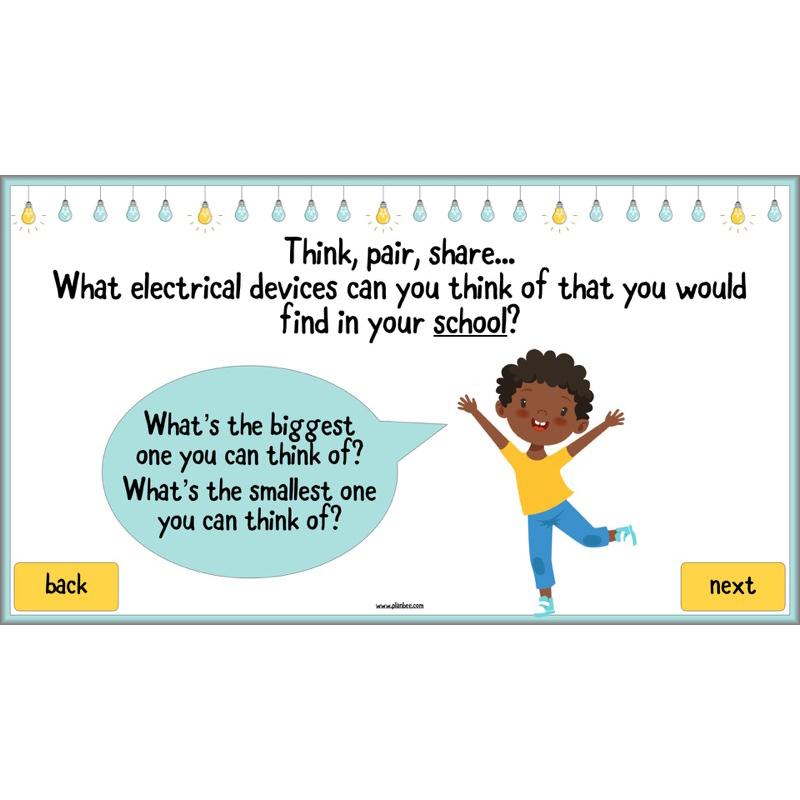 PlanBee Electricity Year 4 Science lessons: Circuits and Conductors