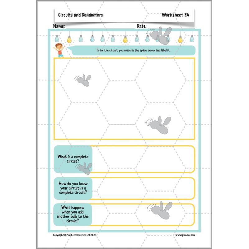 PlanBee Electricity Year 4 Science lessons: Circuits and Conductors