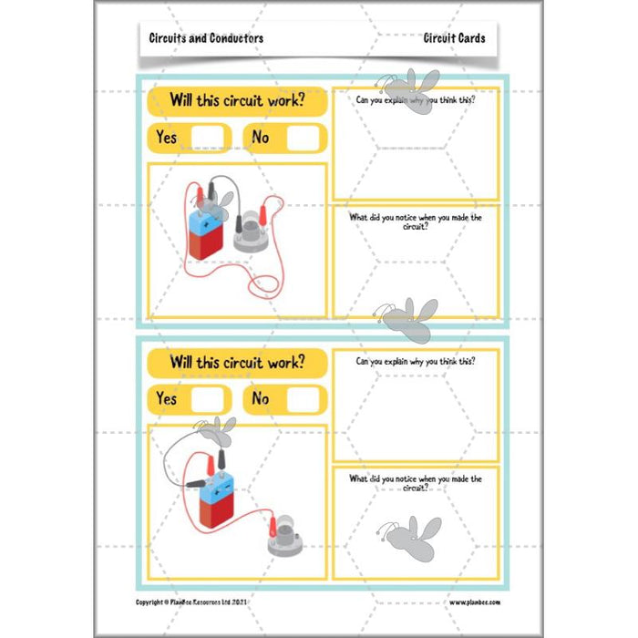 PlanBee Electricity Year 4 Science lessons: Circuits and Conductors