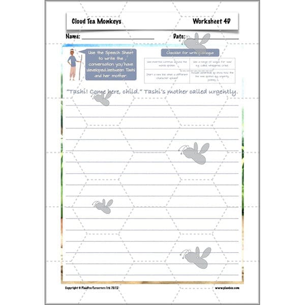 PlanBee Cloud Tea Monkeys Year 4 English Lessons by PlanBee