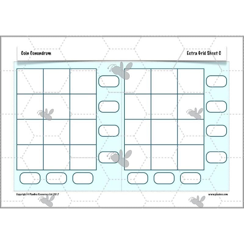 PlanBee Year 4 Maths Conundrum Coin Challenge | Free PlanBee Lesson