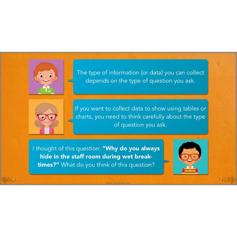 PlanBee Collecting and Sorting Data Year 3 Statistics by PlanBee