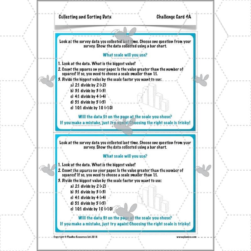 PlanBee Collecting and Sorting Data Year 3 Statistics by PlanBee