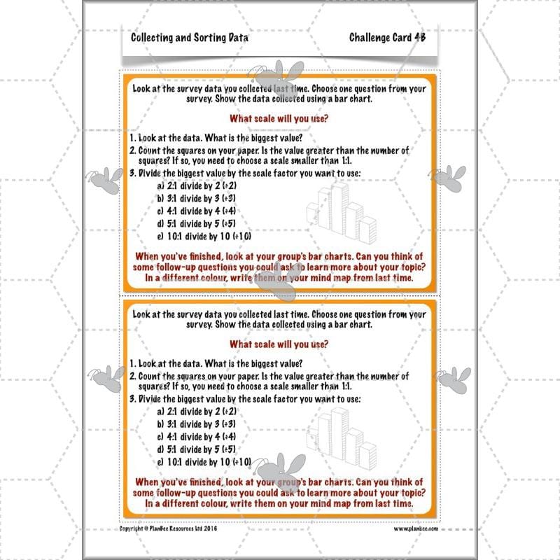 PlanBee Collecting and Sorting Data Year 3 Statistics by PlanBee