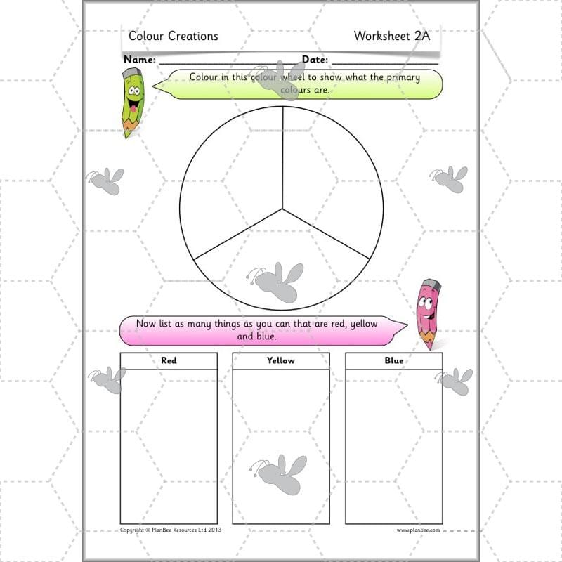 PlanBee Colour Art | Colour Mixing KS1 | Primary Colours KS1| Art Planning