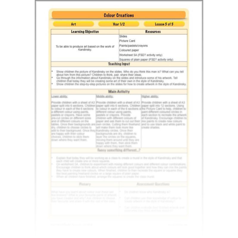 PlanBee Colour Art | Colour Mixing KS1 | Primary Colours KS1| Art Planning