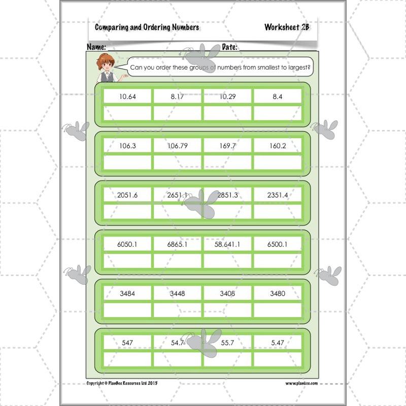 PlanBee Comparing & Ordering Numbers - Year 6 Maths Planning