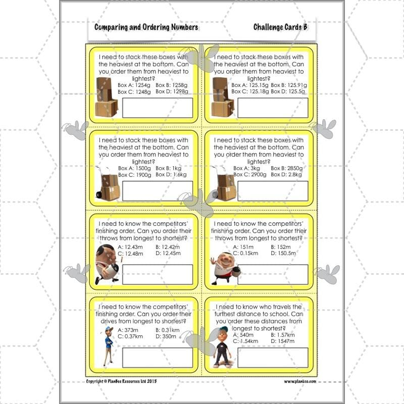 PlanBee Comparing & Ordering Numbers - Year 6 Maths Planning