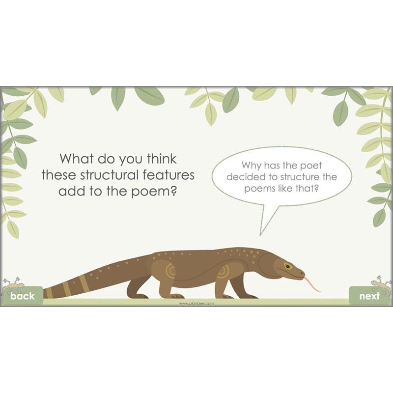 Year 6 Poetry Lessons | An Emotional Menagerie by PlanBee	