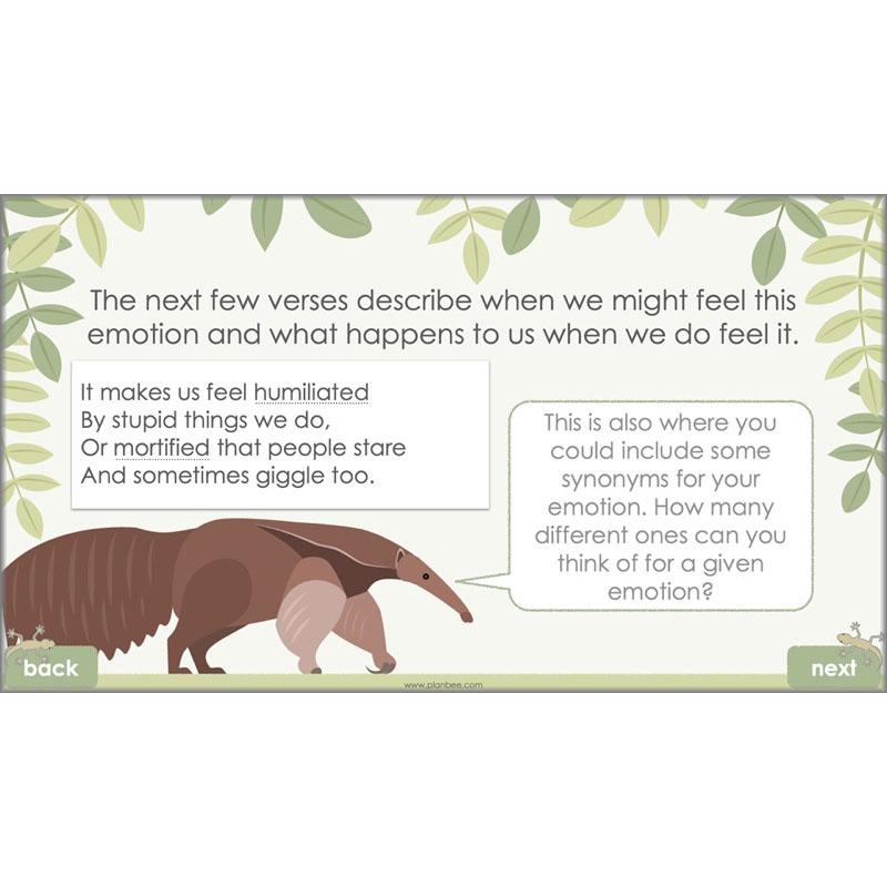 PlanBee An Emotional Menagerie | Year 6 Poetry Lessons	