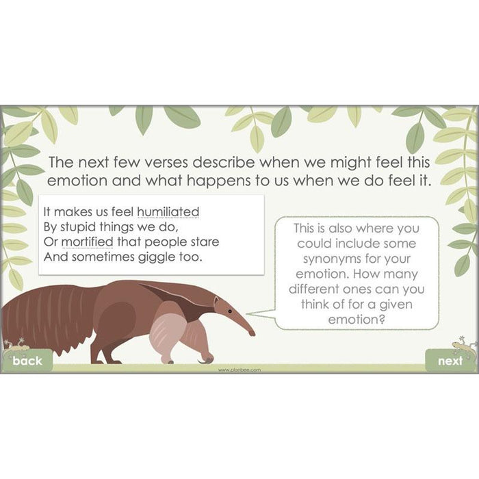 PlanBee An Emotional Menagerie | Year 6 Poetry Lessons	