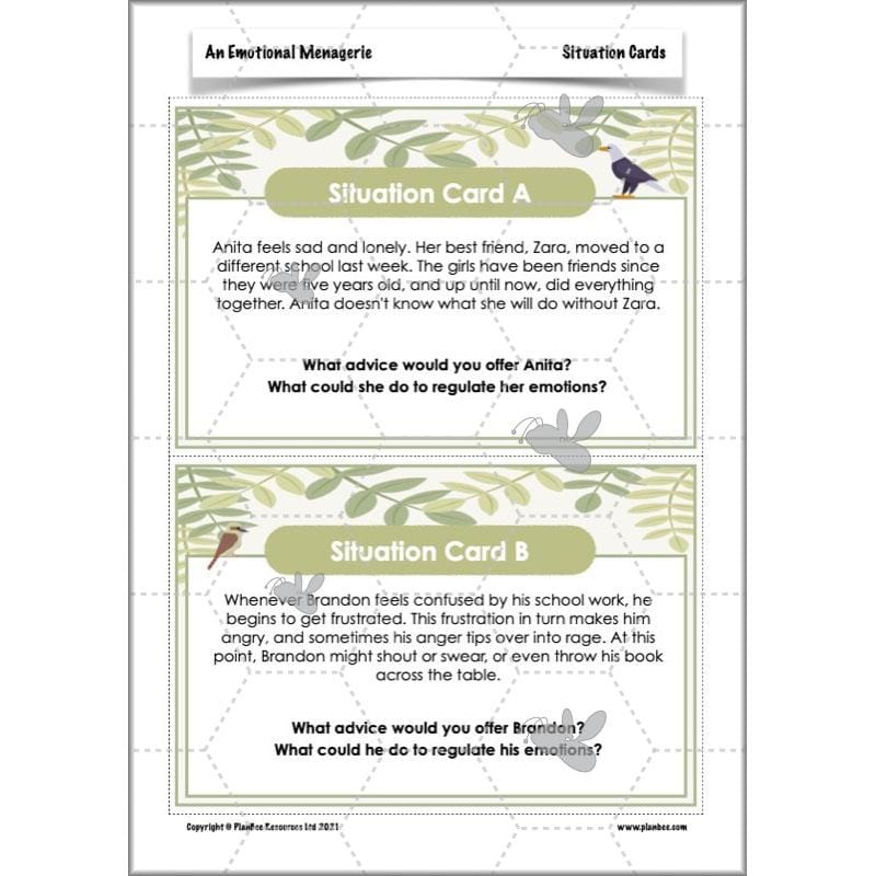 Year 6 Poetry Lessons | An Emotional Menagerie by PlanBee