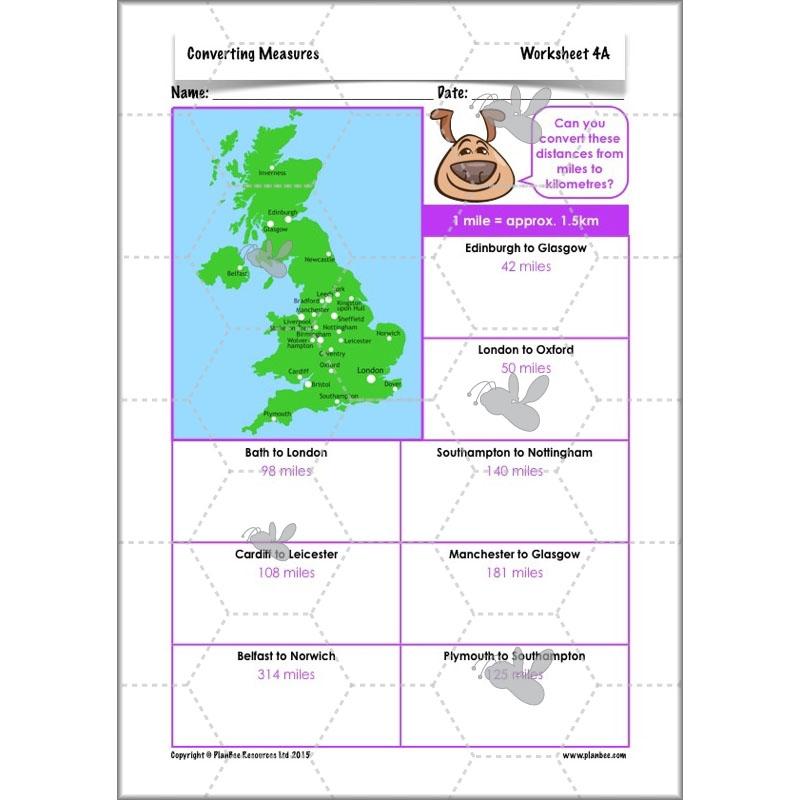PlanBee Converting Measures - Complete Year 5 Measurement Planning