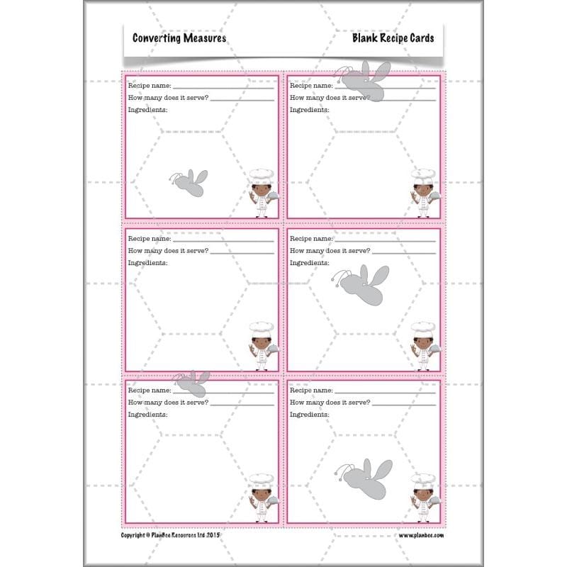 PlanBee Converting Measures - Complete Year 5 Measurement Planning