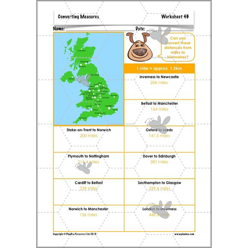 PlanBee Converting Measures - Complete Year 5 Measurement Planning