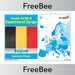 Free Countries in Europe Map with Cities and Flags Belgium | PlanBee
