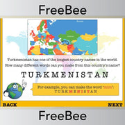 Free PlanBee Countries of the World Geography Brain Teasers