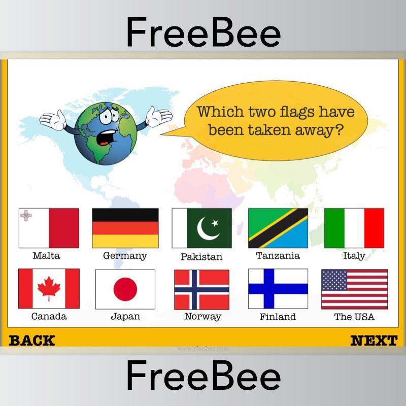 Free PlanBee Countries of the World Geography Brain Teasers