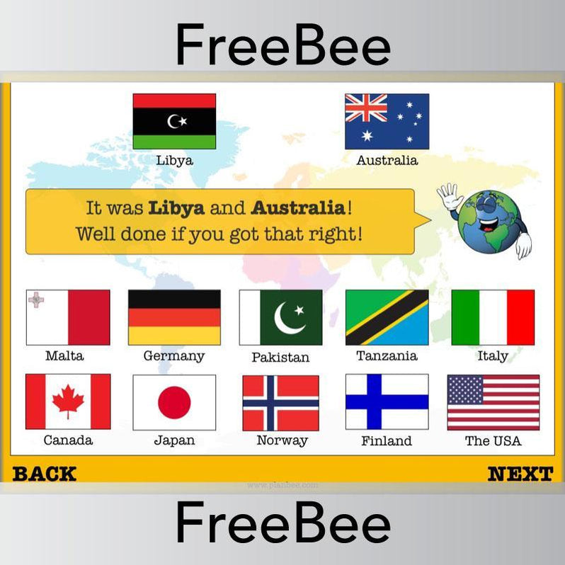 Free PlanBee Countries of the World Geography Brain Teasers