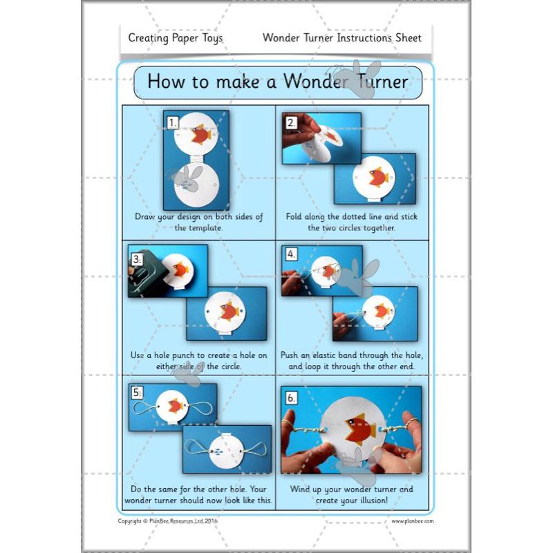 PlanBee FREE Make Paper Toys Moving Toys KS1 DT Lesson | PlanBee