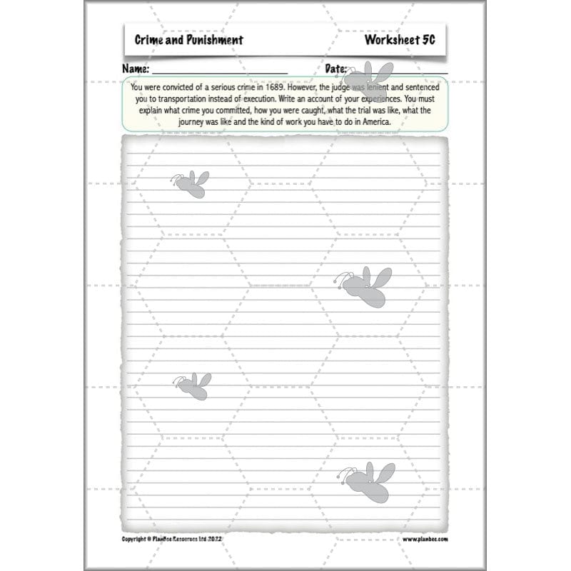PlanBee Crime and Punishment Timeline KS2 History Lessons by PlanBee
