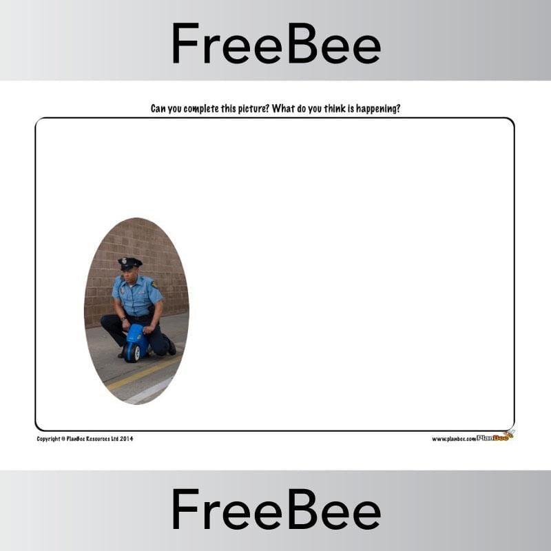 PlanBee Crime and Punishment 'Finish the Picture' | PlanBee FreeBees