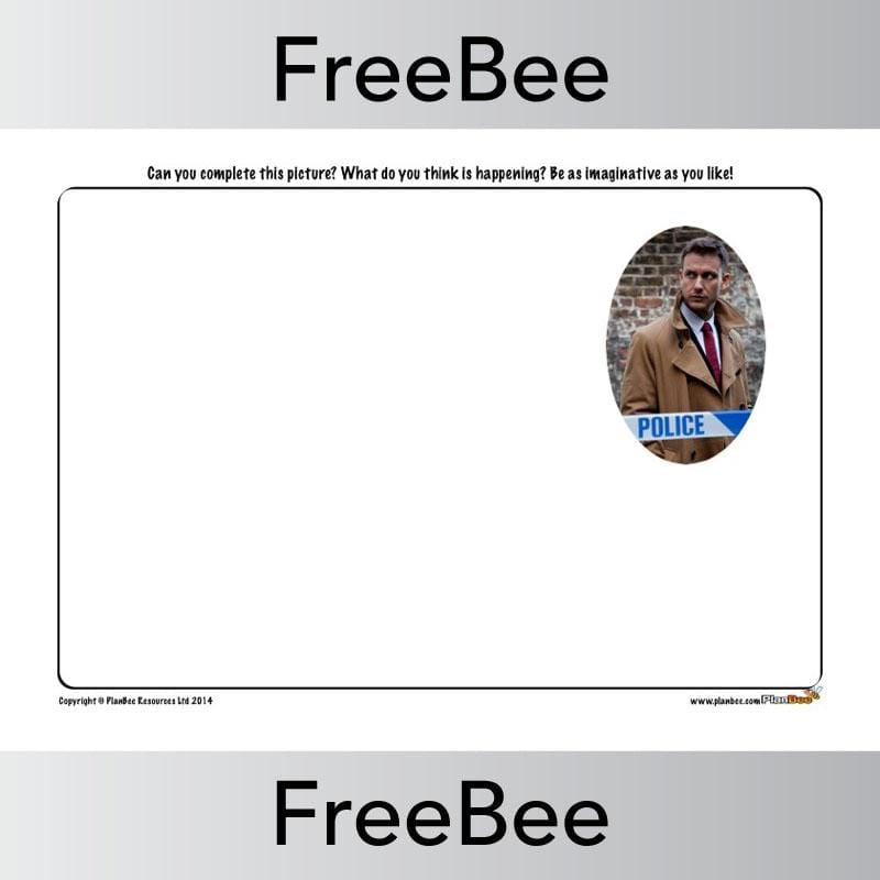 PlanBee Crime and Punishment 'Finish the Picture' | PlanBee FreeBees