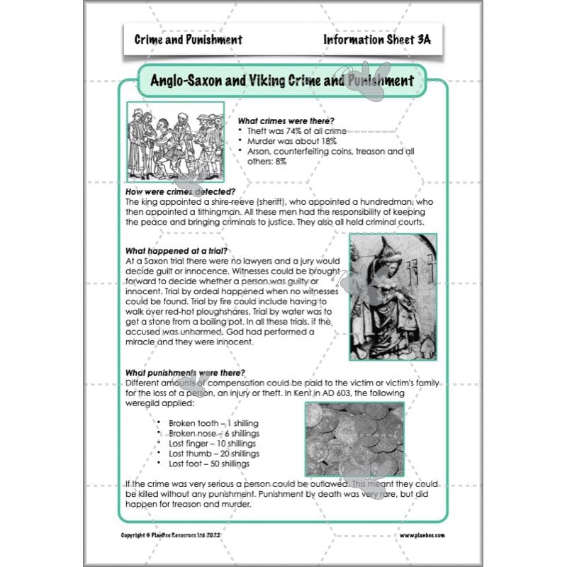 PlanBee Crime and Punishment Timeline KS2 History Lessons by PlanBee