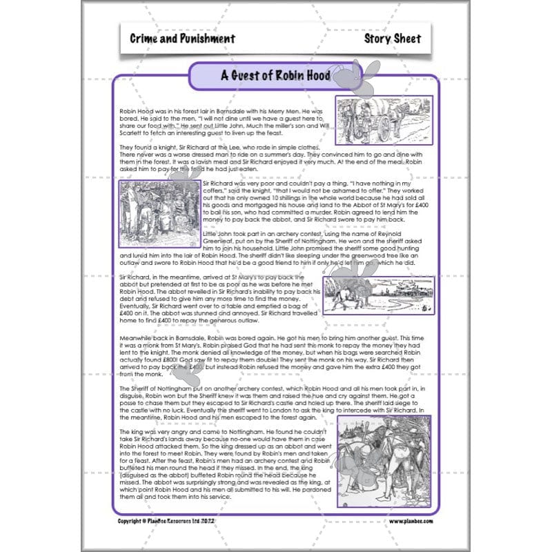 PlanBee Crime and Punishment Timeline KS2 History Lessons by PlanBee