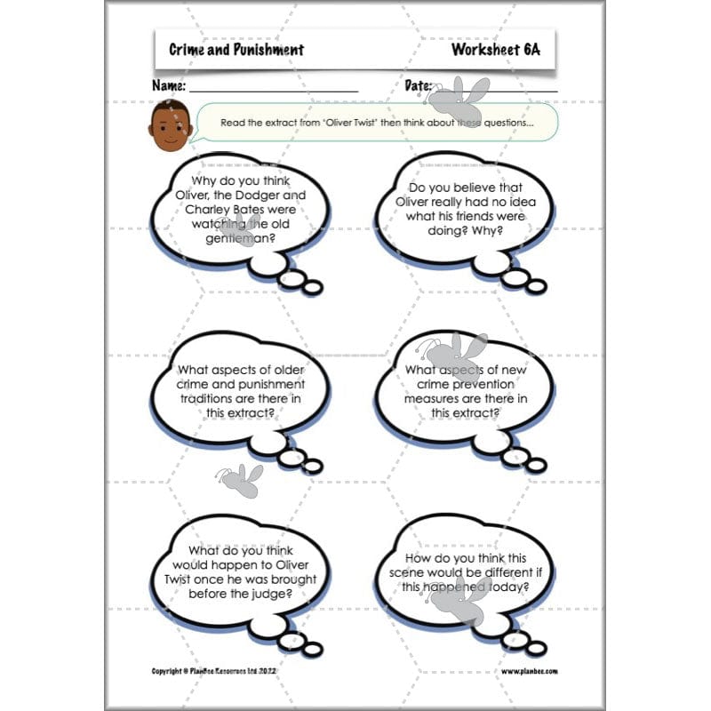 PlanBee Crime and Punishment Timeline KS2 History Lessons by PlanBee