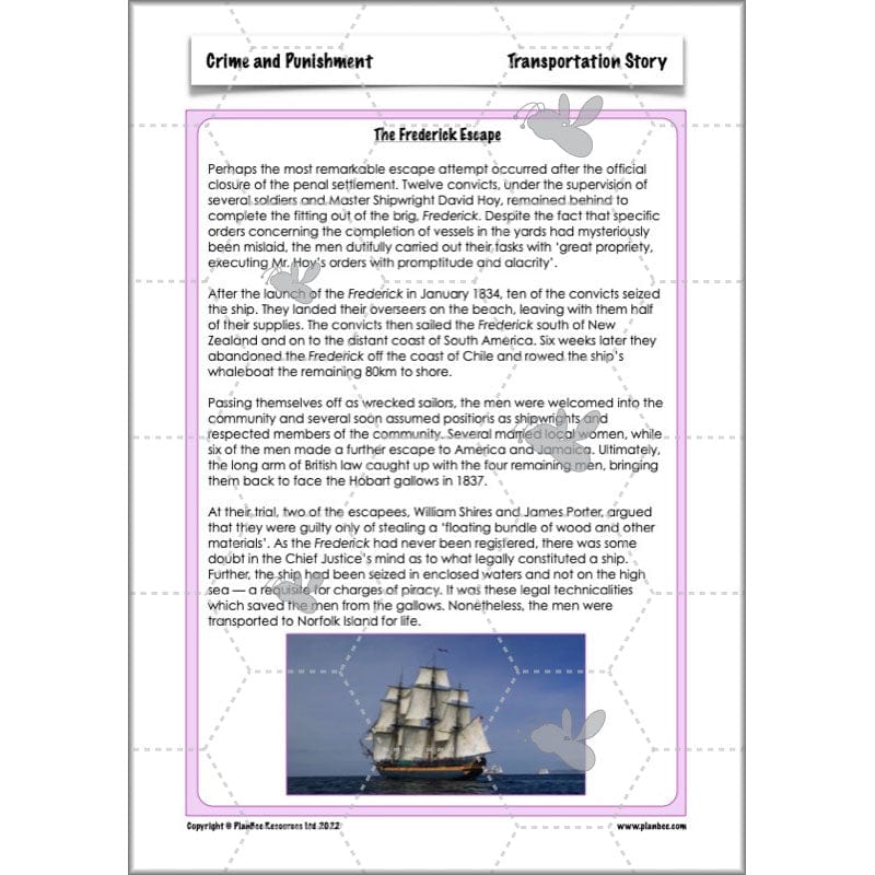 PlanBee Crime and Punishment Timeline KS2 History Lessons by PlanBee