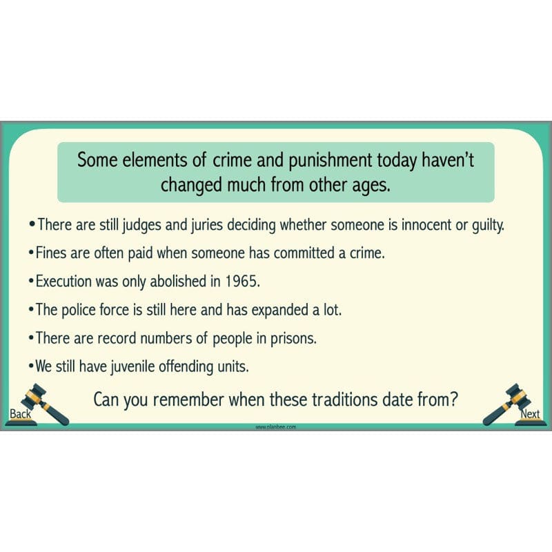 PlanBee Crime and Punishment Timeline KS2 History Lessons by PlanBee