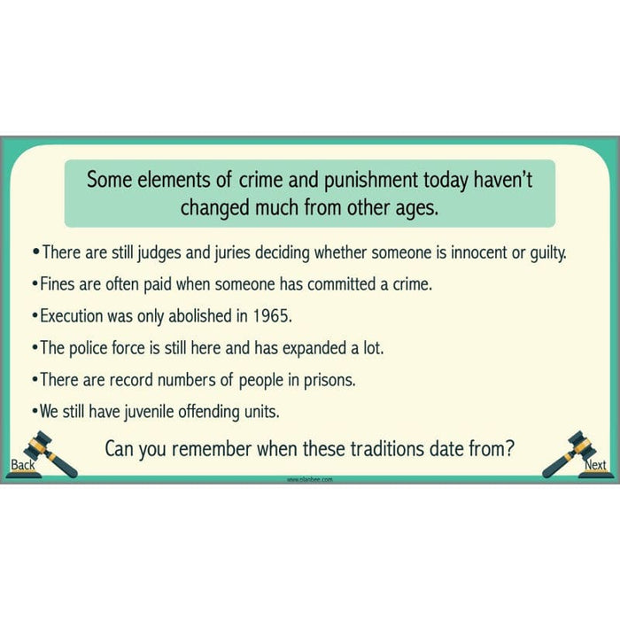 PlanBee Crime and Punishment Timeline KS2 History Lessons by PlanBee