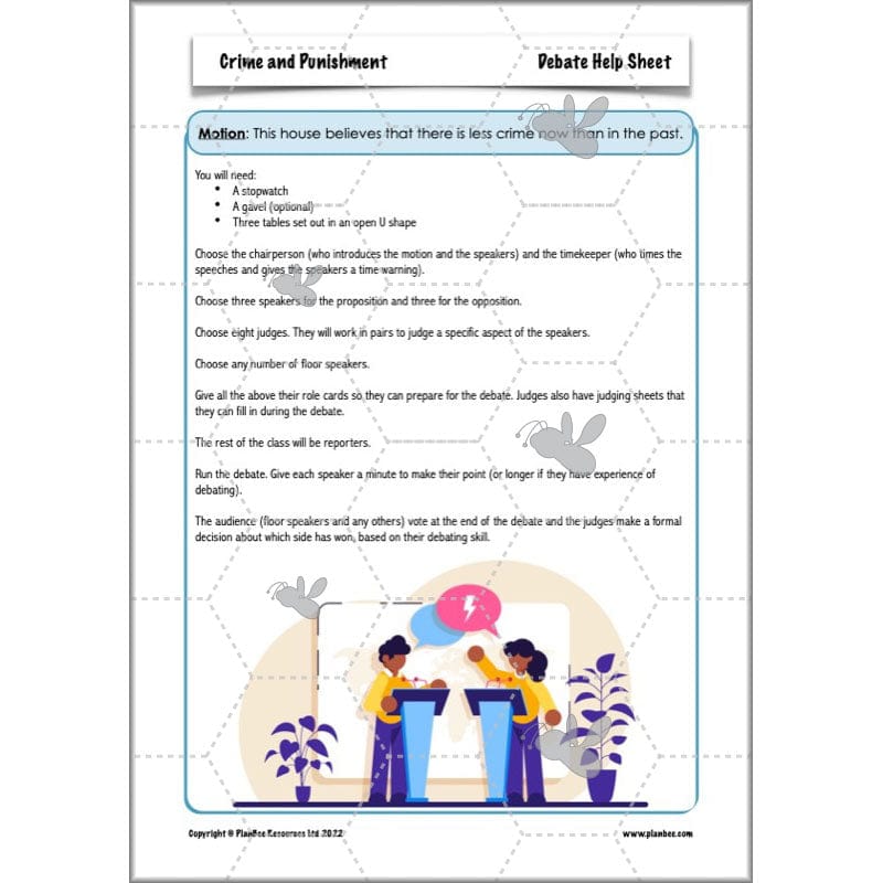 PlanBee Crime and Punishment Timeline KS2 History Lessons by PlanBee
