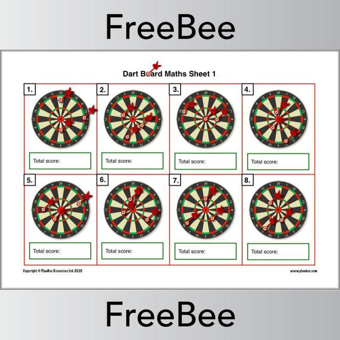 Free Primary Games Darts Boards Challenges by PlanBee free-primary-games-darts-boards-challenges-by-planbee